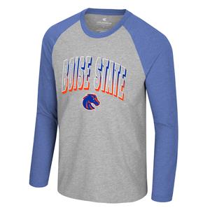 Image of Boise State Ls Tee 3D Broncos Royal Sleeves
