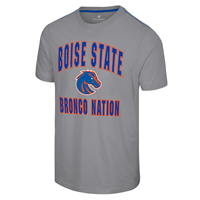 Image of Boise State Ss Tee Wordmark Stacked Around Team Logo