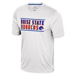 Image of BOISE STATE TEE BRONCO NATION ON BACK -  white