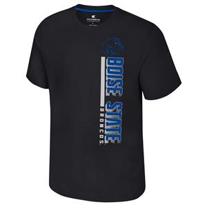 Image of BOISE STATE TEE BOISE DOWN LOGO ON BACK -  black