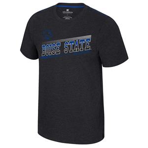 Boise State Tee Logo Over Lined Wordmark