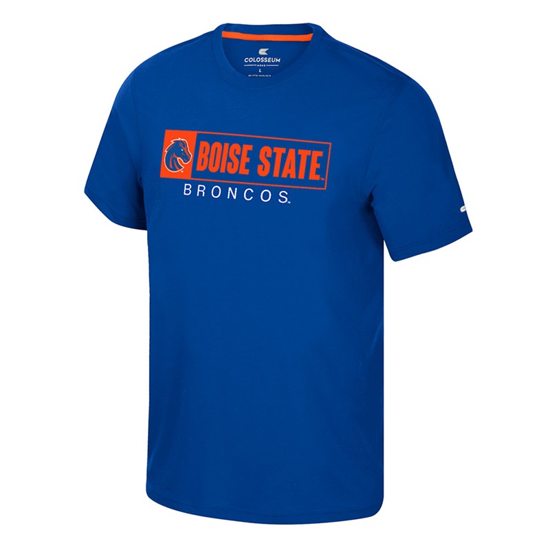 14- Boise State T-Shirt - Box Logo Over Broncos by Colosseum (SKU 13432720496) 14- Boise State T-Shirt - Box Logo Over Broncos by Colosseum - main view