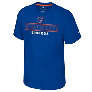 Boise State T-Shirt - Logo Over Wordmark and Broncos by Colosseum - main view