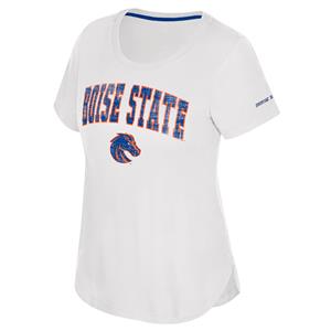 Image of BOISE STATE WOMEN TEE LEFT SLEEVE LOGO -  white