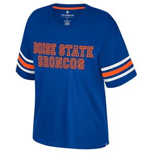 Boise State Women's T-Shirt - Studded Wordmark by Colosseum - main view