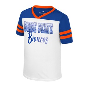 Boise State Youth Girls’ T-Shirt - Foil Wordmark by Colosseum - main view