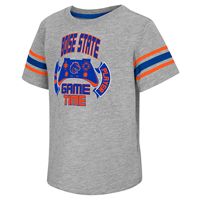 Boise State Tdlr Tee Game Time Logo With Sleeve Stripes