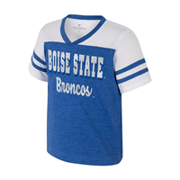 Boise State Toddler Tee Silver Glitter Wordmark