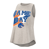 Image of Boise State Women Tank Standout Writing With Logo