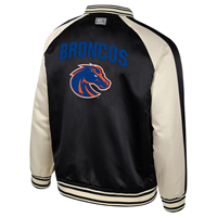 Image of Boise State Jacket Sateen Bomber Back /Left Chest Logos
