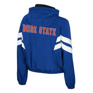 17- Boise State Women’s Jacket - Wordmark Back, Chevron Sleeve Stripes, Athletic Logo Left Chest by Colosseum - 1 (SKU: 13433086496) 17- Boise State Women’s Jacket - Wordmark Back, Chevron Sleeve Stripes, Athletic Logo Left Chest by Colosseum - 1