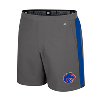 Boise State Shorts With Zippered Pockets With Alternate Color Side Pan