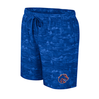 Boise State Swim Shorts Summer Print Elastic Waist (Ozark)