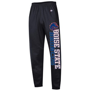 Boise State Banded Bottom Pants - Logo Down Leg by Champion - black (SKU: 13483999524) Boise State Banded Bottom Pants - Logo Down Leg by Champion - black