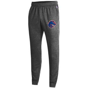 Boise State Granite Heather Joggers - Bronco Head Over Wordmark by Champion