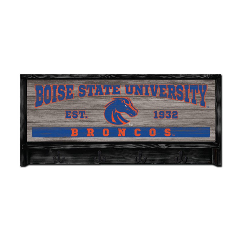 Boise State Coat Rack - Est. 1932 by Timeless Etchings (SKU 13466787650) Boise State Coat Rack - Est. 1932 by Timeless Etchings - main view