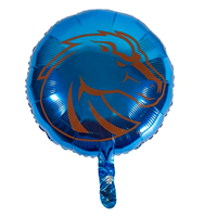 Image of BOISE STATE BALLOON  MICROFOIL 18'' ROUND WITH BRONCO HEAD -  royal