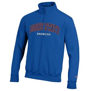 Image of BOISE STATE 1/4 ZIP FLEECE ARCH -  royal