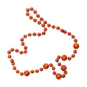 BASKETBALL RALLY BEADS LARGE -  orange