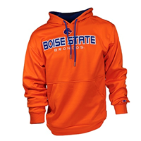 Image of BOISE STATE HOOD PERF FLEECE WORDMARK APPLQ -  orangeroyal