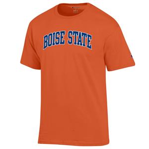 Image of BOISE STATE TEE ARCHED WORDMARK CHAMPION -  orange
