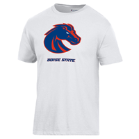 Image of BOISE STATE TEE BRONCO OVER WORDMARK CHAMPION -  white