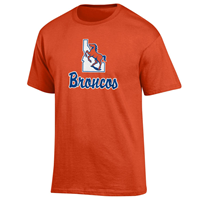 Image of BOISE STATE TEE IDAHO STATE BRONCO LOGO -  orange
