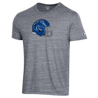 Boise State Tee Chrome Helmet