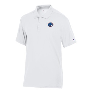 Boise State Polo - Left Chest Logo by Champion -  white