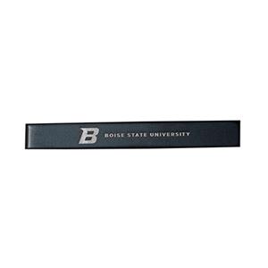 BOISE STATE ENGRAVED TIE CLIP -  blacksilver