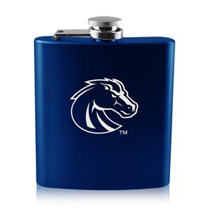Image of Boise State Royal Flask - Bronco Head Logo by LXG