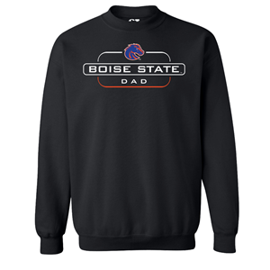 Image of Boise State Dad Crew Logo In Box Over Broncos