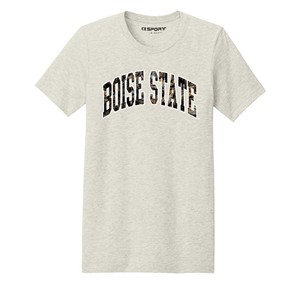 2- Boise State T-Shirt - Arch Camo Boise State by CI Sport -  oatmeal