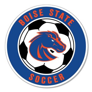 Boise State Decal Soccer Ball Vinyl 3" - main view