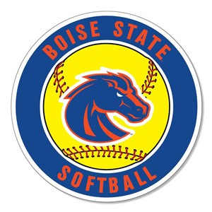 Boise State Decal Softball Vinyl 3" - main view