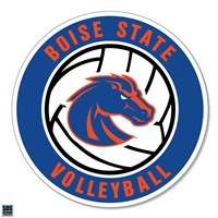 Boise State Decal Volleyball Vinyl 3"