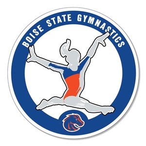 Boise State Decal Gymnastics Circle Vinyl 3" - main view