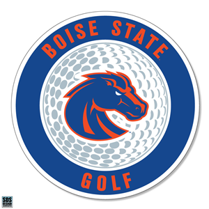 Boise State Golf Ball Decal Vinyl 3"