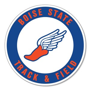 Boise State Decal Track & Field Circle Vinyl 3" - main view
