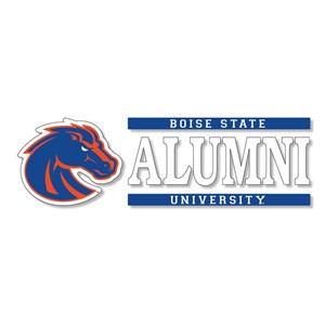Boise State Alumni Decal Vinyl 6X2 - main view