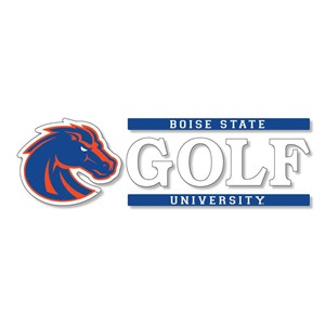 Boise State Golf Decal Vinyl 6X2 - main view