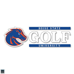 Boise State Golf Decal Vinyl 6X2