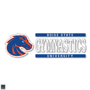 Boise State Gymnastics Decal Vinyl 6X2