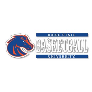 Boise State Basketball Decal Vinyl 6X2 - main view