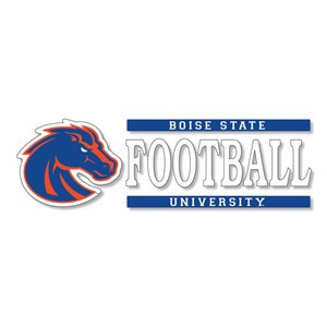 Boise State Football Decal Vinyl 6X2 - main view
