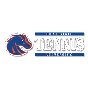 Boise State Tennis Decal Vinyl 6X2 - main view