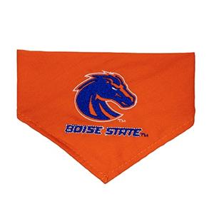 Image of BOISE STATE DOG BANDANA SOLID BRONCO LOGO -  orange