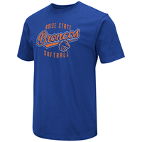 Boise State Softball Tee Arch Wordmark Over Softball