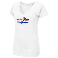 Boise State Mom Tee Vneck Bronco Over Logo In Line