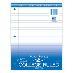 Roaring Spring College Ruled Filler Paper 10.5 in. x 8 in., 150 Sheets - main view